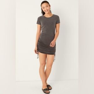 Victoria’s Secret Pink Taupe Side Ruched T Shirt Dress (S)